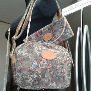 Gobelins Art vintage tapestry bag with wallet